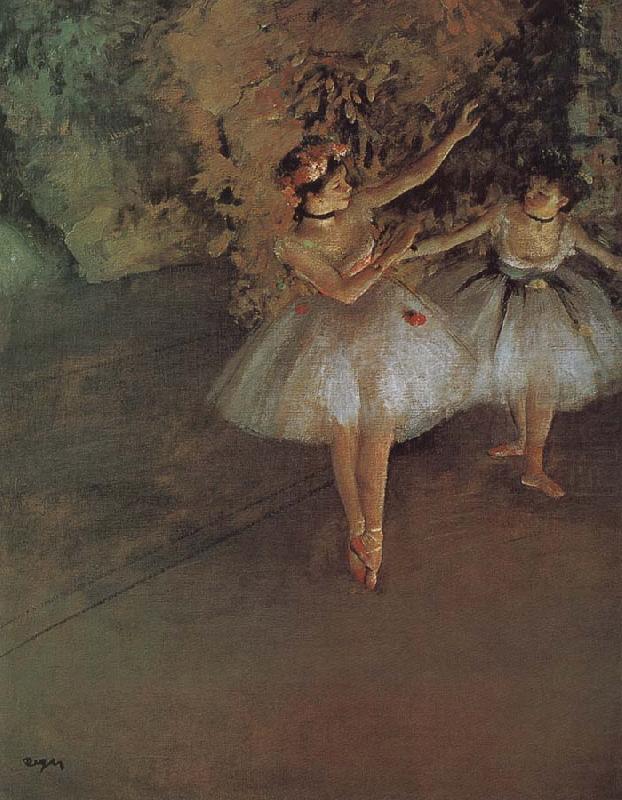 Edgar Degas Two dancer china oil painting image